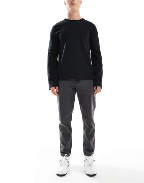 ASOS DESIGN - Jeans affusolati color nero slavato - view 1