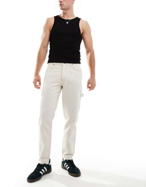 ASOS DESIGN - Jeans affusolati écru, 4 di 5