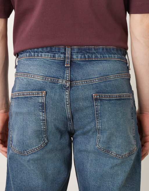 ASOS DESIGN - Jeans affusolati lavaggio scuro blu, 5 di 5