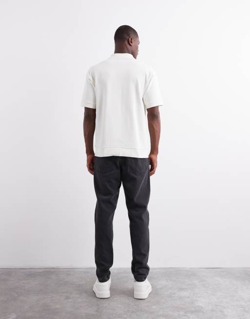 ASOS DESIGN - Jeans affusolati nero slavato , 2 di 6