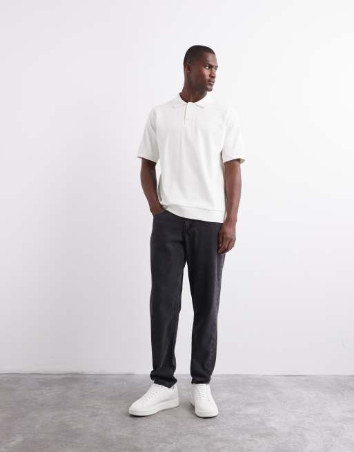 ASOS DESIGN - Jeans affusolati nero slavato , 4 di 6