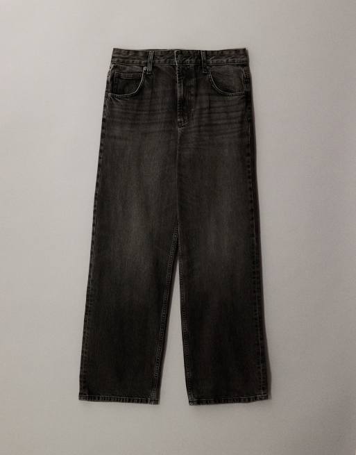 ASOS DESIGN - Jeans ampi a vita bassa nero slavato , 5 di 7