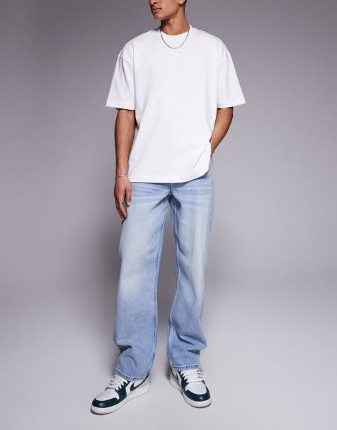 ASOS DESIGN - Jeans ampi blu lavaggio chiaro - view 1