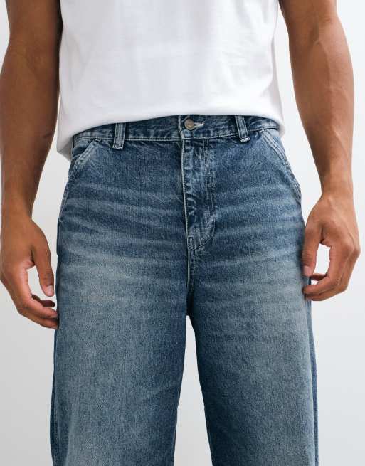 ASOS DESIGN - Jeans ampi blu lavaggio chiaro, 4 di 5