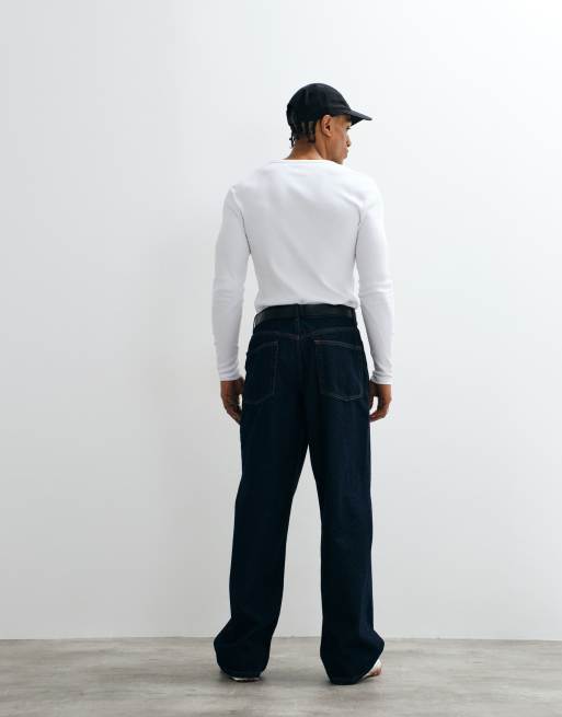 ASOS DESIGN - Jeans ampi lavaggio grezzo, 3 di 5