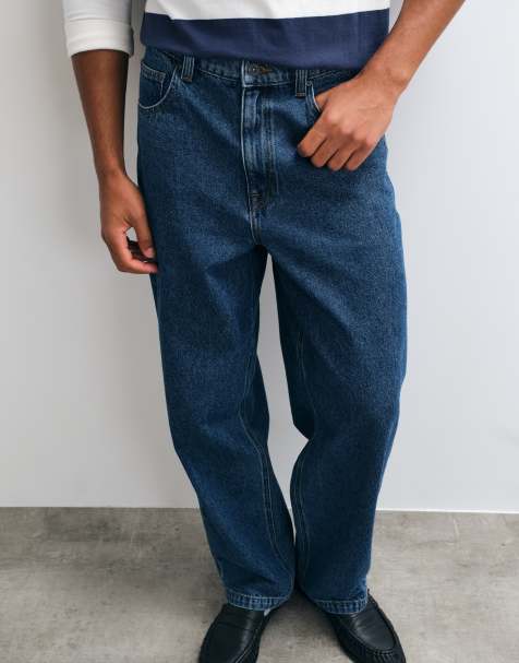 ASOS DESIGN jeans ampi lavaggio scuro blu - view 1