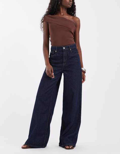 ASOS DESIGN jeans baggy a gamba larga in rinse - view 1