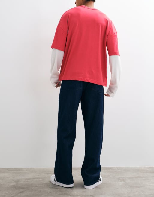 ASOS DESIGN jeans baggy coordinati in indaco grezzo, 2 di 5
