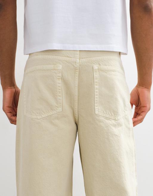 ASOS DESIGN jeans baggy estremi bianchi con coulisse, 5 di 5