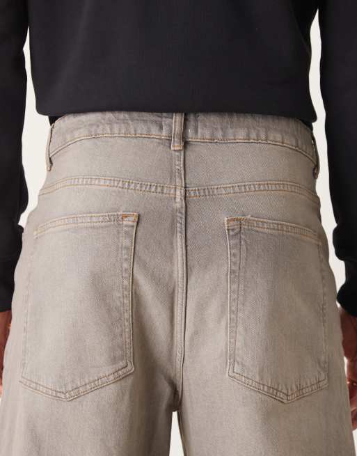 ASOS DESIGN jeans baggy estremi con tintura marrone, 5 di 5