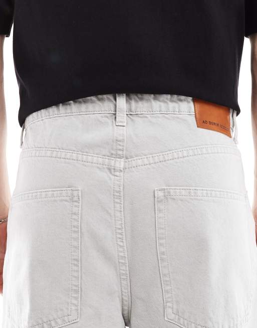 ASOS DESIGN jeans baggy estremi lavaggio grigio, 4 di 5