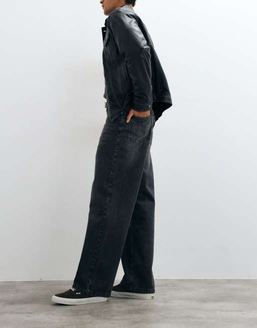 ASOS DESIGN jeans baggy grigi con lavaggio vintage, 2 di 5