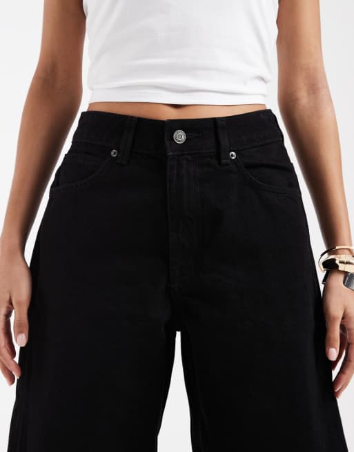 ASOS DESIGN – Jeans-Bermudashorts in Schwarz, 5 von 5