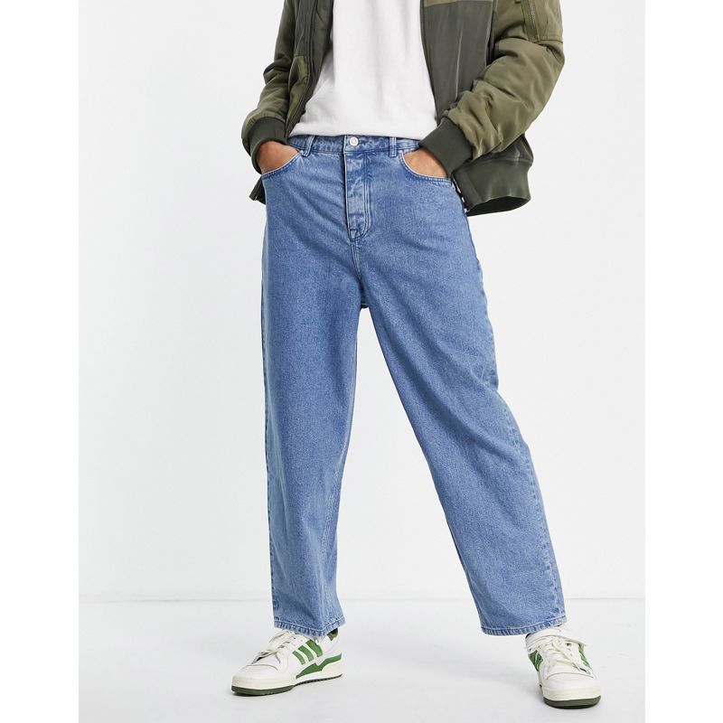 Jeans Jeans larghi DESIGN - Jeans bombati blu medio
