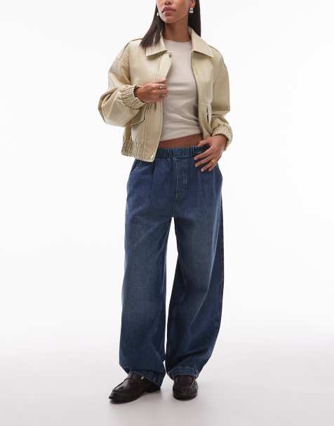 ASOS DESIGN - Jeans bombati color blu medio - view 1