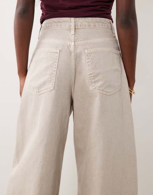 ASOS DESIGN - Jeans bombati color tortora, 5 di 5