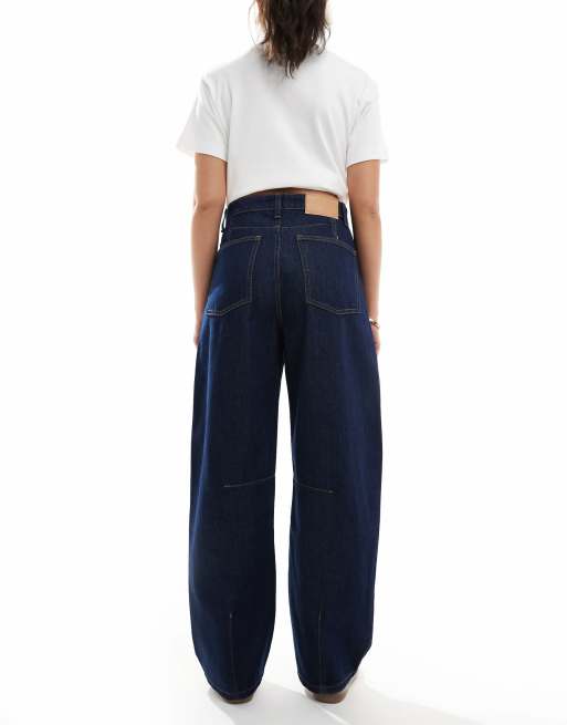 ASOS DESIGN - Jeans bombati indaco , 2 di 5