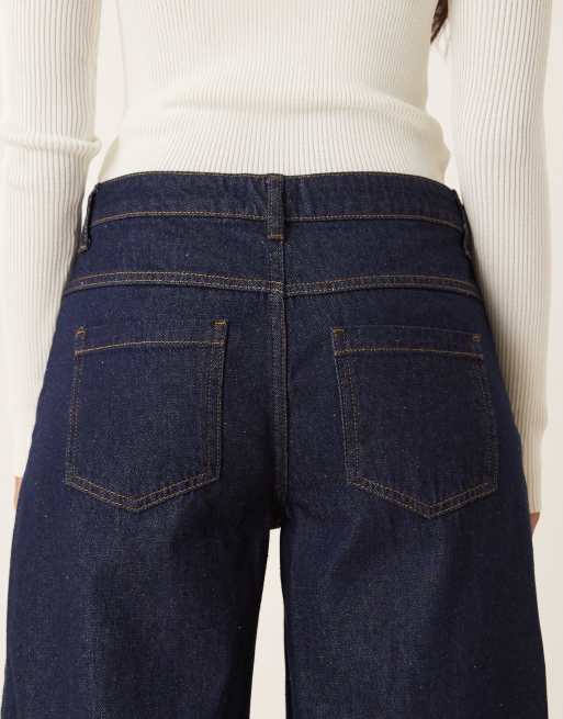 ASOS DESIGN - Jeans boyfriend larghi oversize lavaggio rinse wash con risvolto sugli orli, 4 di 5