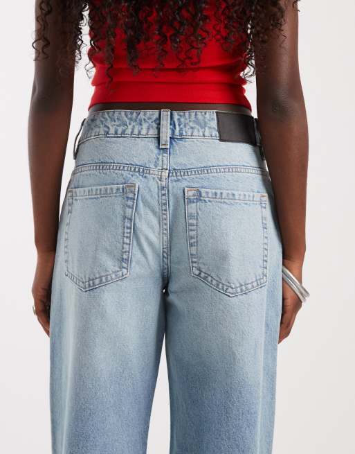 ASOS DESIGN - Jeans boyfriend oversize ampi blu lavaggio chiaro, 5 di 5
