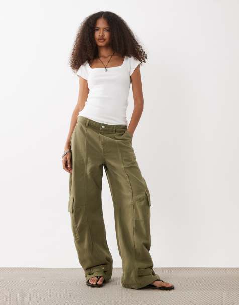 ASOS DESIGN - Jeans cargo kaki - view 1