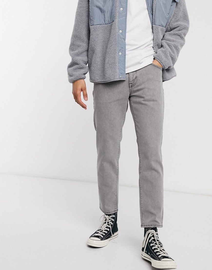 ASOS DESIGN - Jeans classici rigidi grigio chiaro