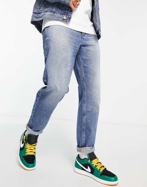 ASOS DESIGN - Jeans classici rigidi lavaggio tinto intenso in coordinato
