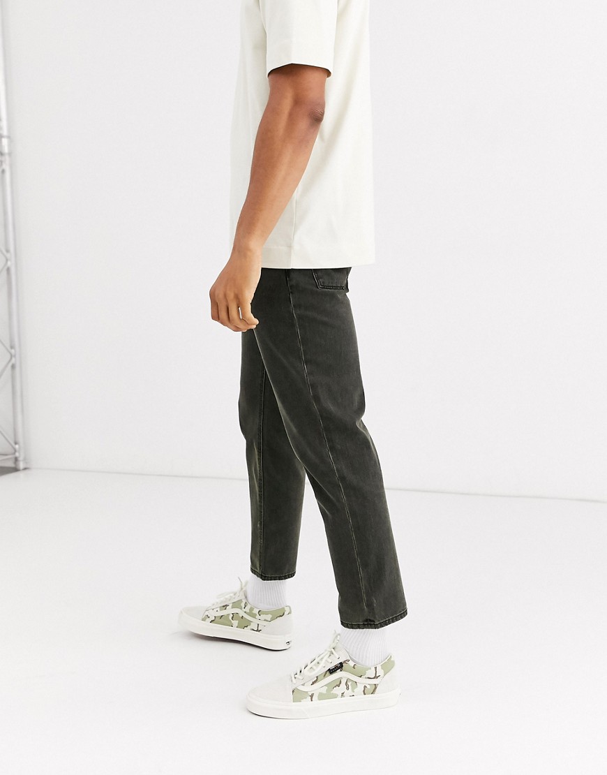 ASOS DESIGN - Jeans classici rigidi verde sovratinto
