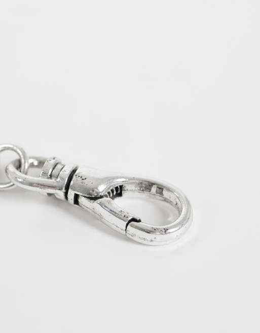 ASOS DESIGN Jeans-Clip mit Schlangen-Karabiner in Silber, 2 von 3