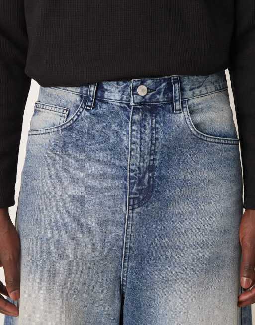 ASOS DESIGN - Blå jeans med cocoon-pasform