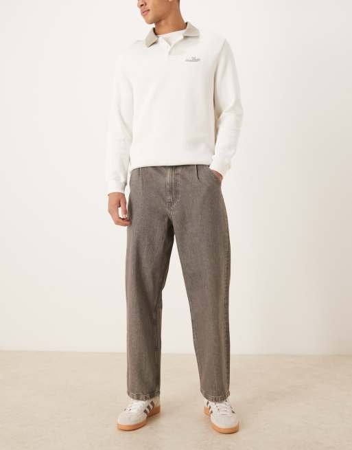 ASOS DESIGN - Jeans comodi affusolati grigio slavato, 2 di 5