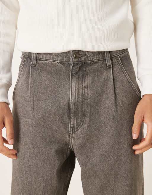 ASOS DESIGN - Jeans comodi affusolati grigio slavato, 4 di 5