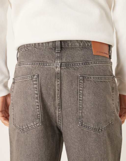ASOS DESIGN - Jeans comodi affusolati grigio slavato, 5 di 5