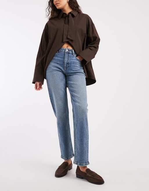 ASOS DESIGN - Jeans comodi slim fit lavaggio vintage