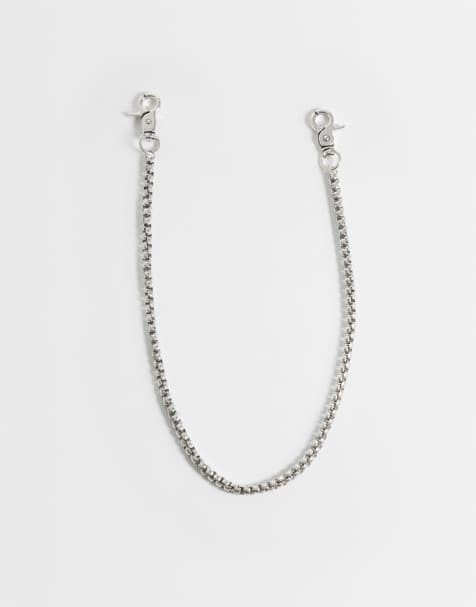 ASOS DESIGN jeans con maglia squadrata in argento brunito - view 1