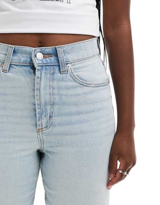 ASOS DESIGN - Jeans dritti alla caviglia lavaggio candeggiato sfumato, 5 di 5