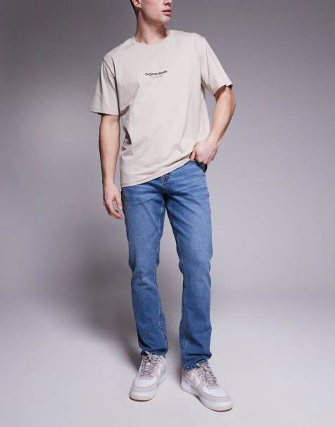 ASOS DESIGN - Jeans dritti elasticizzati lavaggio grigio - view 1
