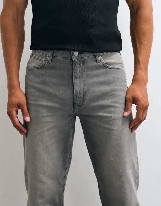 ASOS DESIGN - Jeans dritti grigi, 5 di 5