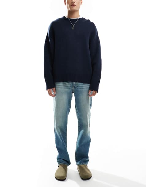 ASOS DESIGN - Jeans dritti lavaggio blu chiaro tinto vintage - view 1