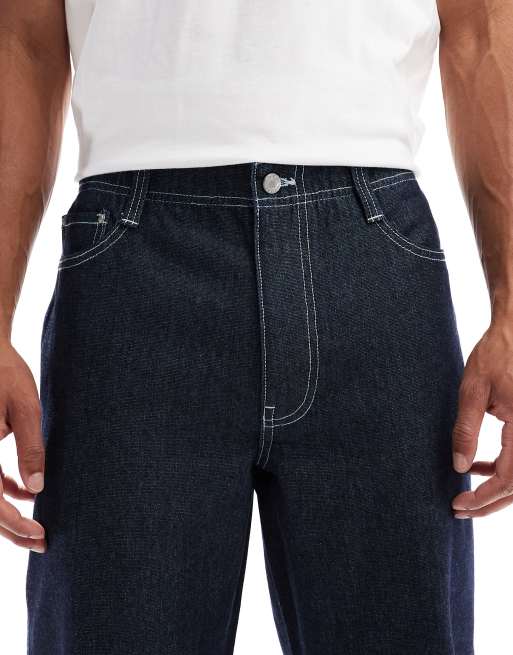 ASOS DESIGN - Jeans dritti lavaggio grezzo, 5 di 5