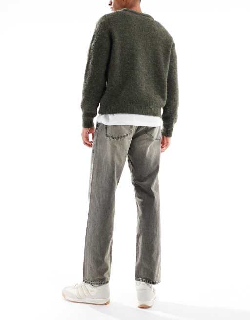 ASOS DESIGN - Jeans dritti lavaggio grigio, 2 di 5