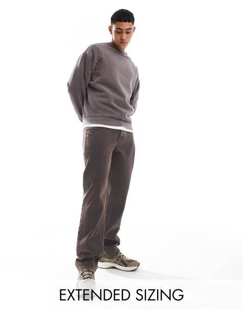 ASOS DESIGN - Jeans dritti marrone vintage tinto - view 1