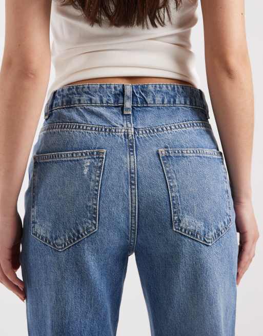 ASOS DESIGN - Jeans i 90'er-stil med lige ben og flænger samt vintagevask, 5 af 5