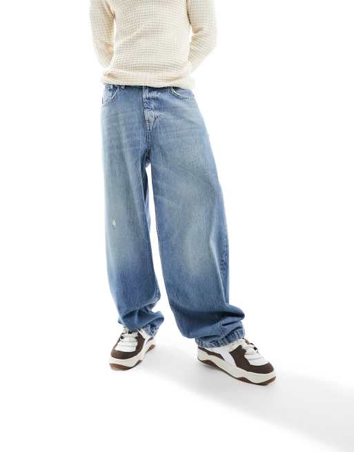 ASOS DESIGN - Jeans i lyseblå vask i løstsiddende pasform, 2 af 5