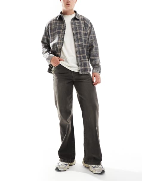 ASOS DESIGN – Jeans in Braun mit weitem Bein - view 1