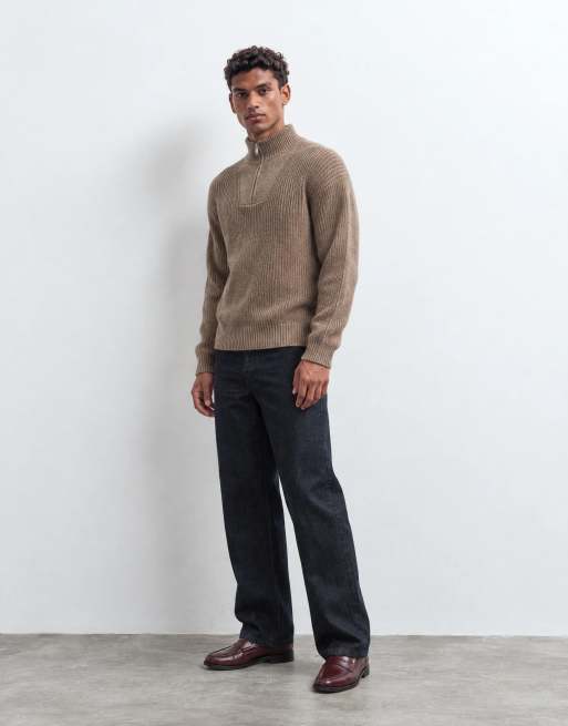 ASOS DESIGN - Jeans larghi blu indaco premium con cimosa, 8 di 11
