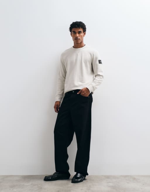 ASOS DESIGN - Jeans larghi neri, 2 di 5