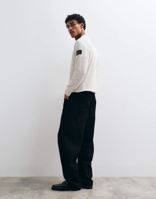 ASOS DESIGN - Jeans larghi neri, 3 di 5