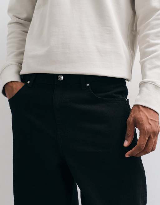 ASOS DESIGN - Jeans larghi neri, 4 di 5