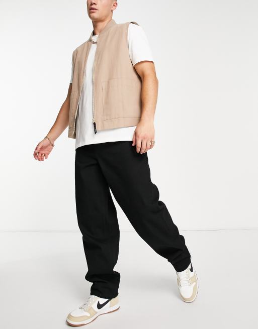 Jeans larghi neri Asos Uomo Abbigliamento Pantaloni e jeans Jeans Jeans straight 