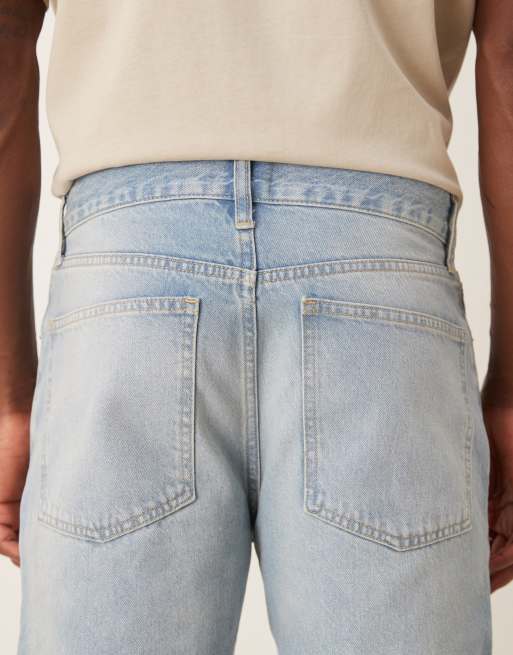 ASOS DESIGN - Jeans med flænger og lige ben i mellemvask , 4 af 5